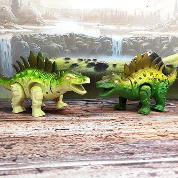 Nuostabi Purškimo Elektros Dinozaurų Žaislas Pėsčiomis Purškimo LED lemputės Garso Dinozaurų Žaislas Dinozauras Modelis Berniukas, Gimtadienis, Kalėdos,