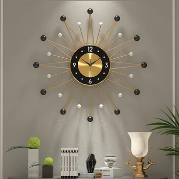 Prabangus Didelis Sieninis Laikrodis Modernus Nordic Dizainas Minimalistinis Silent Sieninis Laikrodis Didelio Viduržemio jūros Kambarį Klok Namų Dekoro AD50WC