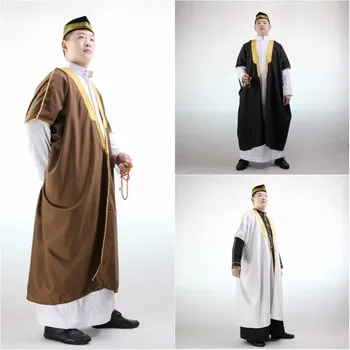 Vyrai Jubba Thobe Rūbeliai Abaja Musulmonų Tradicinių Islamo Drabužių Saudo Arabija Homme Kailis Suknelė Dubajus Kaftan Suknelė Nacionalinis Kostiumas