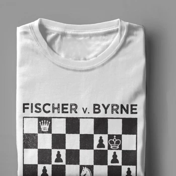 Vyrai T-Shirt Šachmatų Medvilnės Tees Sporto Karalius ir Karalienė 60s stalo Žaidimas Jodinėjimas Ventiliatorius Žaidėjo Tėtis T Shirts Įgulos Kaklo Drabužius Spausdinti