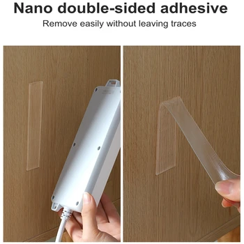 Skaidrus Magija Nano-juosta Plaunama Daugkartinio naudojimo dvipuse Lipnia Juosta Nano Traceless Lipdukai Nuimamas Universaliųjų Diskų Juosta