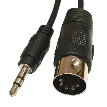 Aukštos Kokybės MIDI 5 Pin Din Kištukas-3.5 mm Stereo Jack Plug Garso ilgiklis 0.5 m, Mikrofonas