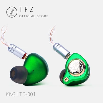 TFZ/ KING LTD Hifi Ausinės,8 - core sidabruotas kabelis,Neckband HIFI Bass Triukšmo Pritaikyti Dinaminės Ausinės iphone