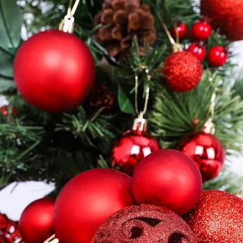 KARŠTO PARDAVIMO 100vnt Kalėdų Kamuolys Lange Galima Nustatyti Atostogų Kalėdų Eglutės Ornamentu Dekoravimui Kalėdų Dekoracijos