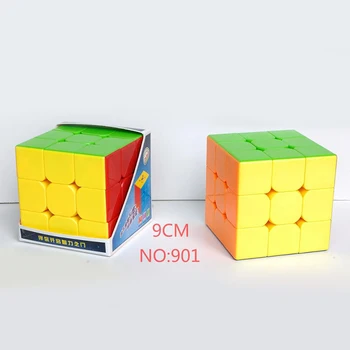 HeShu 9CM Didelis 3x3x3 Magijos Kubo Galvosūkį Saugaus ABS Twist Cubo Magico 3x3 Greitis Švietimo Žaislas Vaikams, Mokymosi Žaislai, Proto Žaidimai