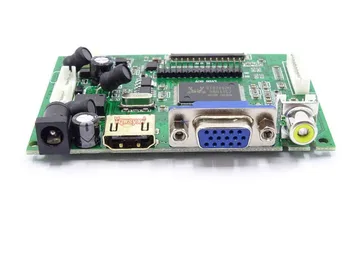 HDMI+VGA 2AV Kontrolės Valdyba Rinkinys N156B3 B156XW01 LP156WH1 LTN156AT01 1366X768 LCD LED ekrano Vairuotojo Lenta