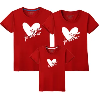 Šeimos Atitikimo Komplektus T-shirt 2018 m. Vasaros Naują Trumpas Rankovės Kūdikių Berniukų, Mergaičių Mama, Tėtis Mados Inkaro Vaikas Medvilnės Laisvalaikio Drabužių