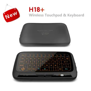 Mados Profesionalų Daugiafunkcį H18+ Wireless Air Mouse 2.4 GHz Wireless Mini Klaviatūra Visiškai Touchpad Klaviatūra Kompiuteris Įrankiai