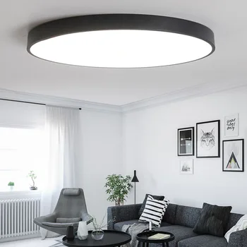 Ultra plonas Apvalus LED lubų šviesos gyvenimo valgomasis, miegamasis dia 23-60cm Rc Pritemdomi modernių lubų lempos apšvietimo šviestuvas