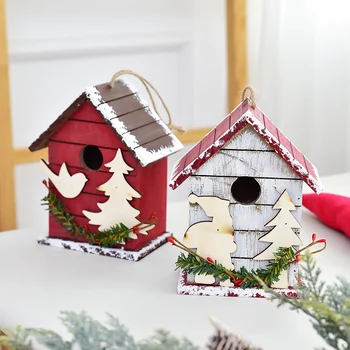 Kalėdų papuošalų, paukščių namai grindų el. pašto dėžutės pašto dėžutė šeimos kambarinė ir lauko apdailos rankų darbo medinių amatų pašto dėžutę šalis