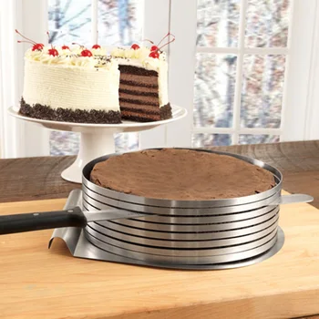 Transhome Aukščio Pyragas, Žiedas iš Nerūdijančio Ištraukiama Mousse Cake Stovėti 3D 