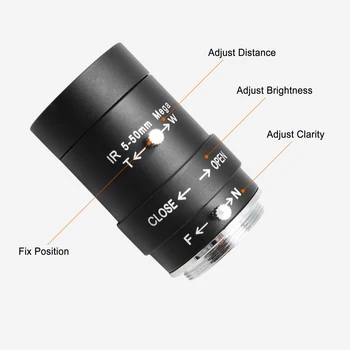 ELP 5-50mm Varifocal Lens USB Kameros 8MP 3264X2448 MJPEG 15fps Sony IMX179 Vaizdo Langą Priežiūros Skaitmeninis Fotoaparatas