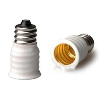 6-Pack E12 į E14 Balta Lemputė Konverteris LED Šviesos Lempos Laikiklį Adapterio Lizdas Keitikliu Aukštos Kokybės
