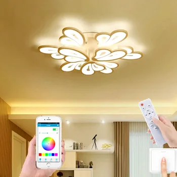 Gamyklos tiesioginės modernios LED lubų šviestuvas pritemdomi APP nuotolinio valdymo lempos miegamojo kambarį LED šviestuvo koridoriaus villa lempos