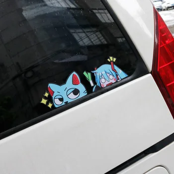 Noizzy Tonari no Totoro Ho Animacinių filmų Langų, Automobilių Lipdukai, Vinilo Peeping Decal Anime, Japonija Miyazaki Auto Tuning Optikos Reikmenys