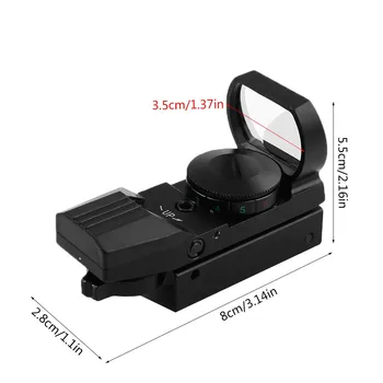Taktinis Riflescope Holografinis Red Dot Akyse Reflex 4 Tinklelis Medžioklės Šautuvas taikymo Sritis Kolimatorius Akyse 20mm Geležinkelių Medžioklės Optika