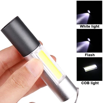 Mini LED Žibintuvėlis USB Įkraunama COB+XPE Super Šviesus 3 Rūšių Žibintuvėlis T6 šviesos Vandeniui Naktinis Apšvietimas, Dviračiais, Kempingas