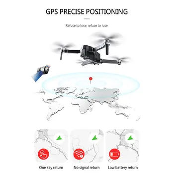 SJRC F11 Drone GPS 1080P vaizdo Kamera 5G WIFI Brushless Variklio, Sulankstomas Selfie Tranai Profesinės 1200m Ilgio Atstumas RC Quadcopter