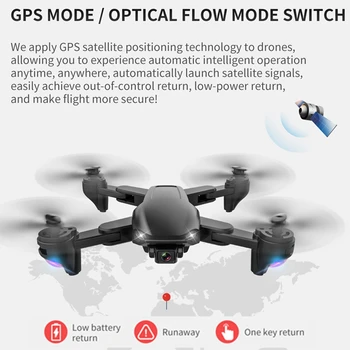 FEMA SG701/ SG701S RC GPS Drone su 5G WiFi FPV 4K Dual HD Optinis Srautas, Sulankstomas Quadcopter Mini Dron PK E520S SG907