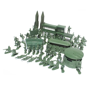 56pcs 5cm aukštos Kareivis Modelis Karinės sandbox žaidimas Plastiko Žaislas Kareivis Armijos Vyrai Sumos Už Vaikų žaislas lėlės dovana