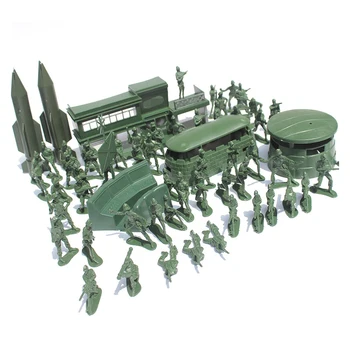56pcs 5cm aukštos Kareivis Modelis Karinės sandbox žaidimas Plastiko Žaislas Kareivis Armijos Vyrai Sumos Už Vaikų žaislas lėlės dovana