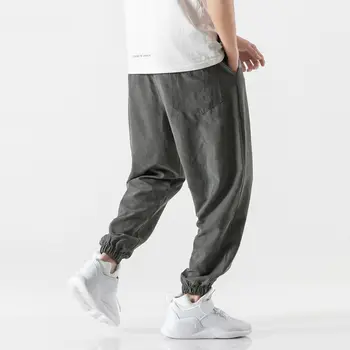 Baggy krovinių kelnės vyrams 2020 m. pavasario/vasaros naują Kpop asmenybės atsitiktinis Sweatpants jogger kelnes Prarasti plus-dydis 4XL 5XL 6XL juoda