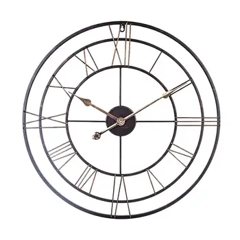60cm 24 colių 3D didelis sieninis laikrodis vintage Vintage Stiliaus hollow-out Namų Miegamajame Meno Laikrodžiai Svetainės Sienos, namų Dekoro 2020 m.