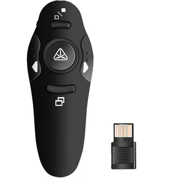 Lazerinis Žymeklis Vedėjas Power Point Lazerio Pen Clicker Pristatymas Nuotolinio RF Wireless USB 2.4 GHz Raudona Lazerinių Šviesos Lazeriai Taškas