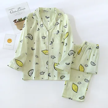 Moteris Spausdinti Animacinių Filmų Triušis Pižamos Moterims Medvilnės Šviežių Pižama Rinkiniai Ilgomis Rankovėmis Atsitiktinis Sleepwear Rudenį Japonijos Homewear