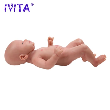 IVITA WB1512 ne didesnis kaip 36 cm yra 1,65 kg bebe reborn baby silikono kūno recien nacidos realistas naujagimių berniukas Akis Atvėrė vaikams, žaislai