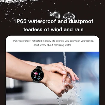 Smart watch Vyrų, Moterų Kraujo Spaudimas Sport Tracker Pedometer D18 BluetoothSmart Laikrodžiai Vandeniui Apyrankės Apyrankės žiūrėti