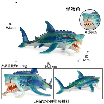 Giliavandenių Žuvų Gyvūnų Modelio Veiksmų Skaičius, Jūros Gyvūnų figūrėlių Kolekcija PVC Vaikų Pažinimo Žaislas