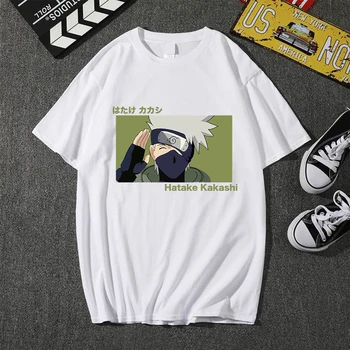 Japonijos Kakashi T-shirt Streetwear Harajuku Atsitiktinis Trumpas Rankovės Negabaritinių Viršūnės Vasarą Japonijoje Tshirts