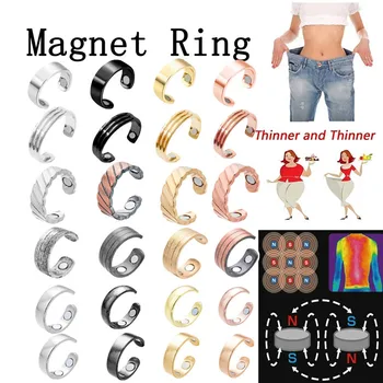 Kūrybiškumo Resizeable Magnetinis Žiedas Vyrams, Moterims, Dovana, Stabdžių Magnetas Žiedų Galia Terapijos Magnetais, Svoris Prarasti Sveikatos Priežiūros Papuošalai