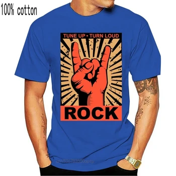 Derliaus Mens Custom T Shirts, Rock And Roll Vyrai Muzikos Marškinėliai Classic Raidės T-Shirt Viršūnes Tees Trumpas Rankovės Rap Vyrų T-Shirts