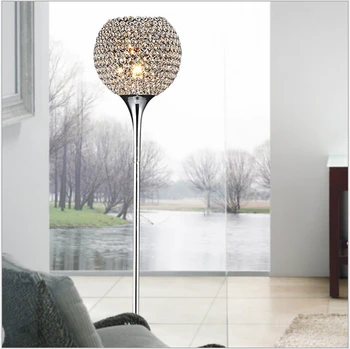 Karšto pardavimui, prabangus, modernus trumpas mados K9 kristalų led E27 grindų lempa kambarį kambarys dekoro šviesos