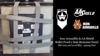 AA Shield Kulka Įrodymas, Minkštas Kūno Šarvai Plokštės Aramido Core NIJ Lvl IIIA E2 Pabandyti Resistand Plokštė II Lygio 6x6 Pora