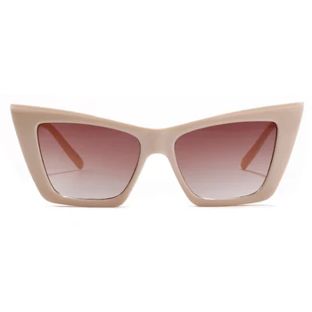 Peekaboo aikštėje rėmo akiniai nuo saulės moterims, katės akis 2021 mados ponios saulės akiniai smėlio uv400 vasaros stilius derliaus pigūs žalia