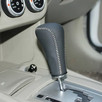 Atveju ppc natūralios Odos perjungimo rankenėlės dangtelis Mitsubishi ulonas automobilių dangtelį ant pavarų perjungimo rankenėlės pavarų lazdą cpr pen