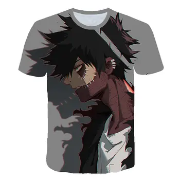 Boku No Hero T Shirt Mano Herojus akademinės bendruomenės vyrų T-Shirt Visi Gali 3D Spausdinimo tshirts Cosplay NUOVO Anime Trumpas Rankovės Atsitiktinis Viršų