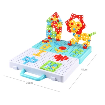 Vaikai Gręžimo Varžtas Veržlė Galvosūkiai, Žaislai Apsimesti Žaisti Įrankis Gręžimo Išardymo ir Surinkimo Vaikai Gręžimo 3D Puzzle Žaislai Berniukas