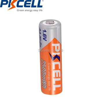 PKCELL 4PC AA 2500mwh baterija+4pcs AAA 900mwh 1.6 v NI-ZN akumuliatoriai ir baterijos 2vnt lango turėtojas