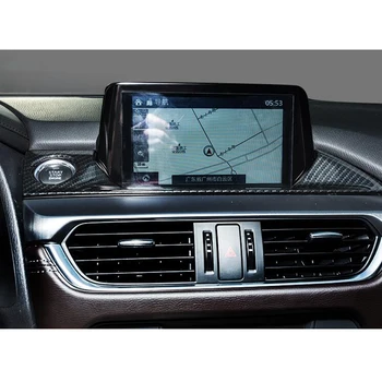 YAQUICKA Už Mazda 6 Atenza 2017-18 Automobilio Interjero Aksesuarų prietaisų Skydelyje GPS Navigacijos Juostos Variklis, Start Stop Dangtelio Lipdukas Apdaila