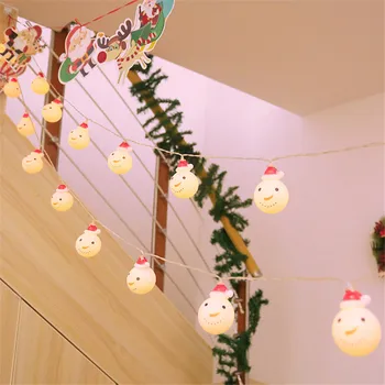 Kalėdų Produktų LED Santa String Žibintai Vandeniui LED Žibintai Decors Už Kalėdos Šalių Kalėdų Eglutė Baterijos arba USB Valdomas