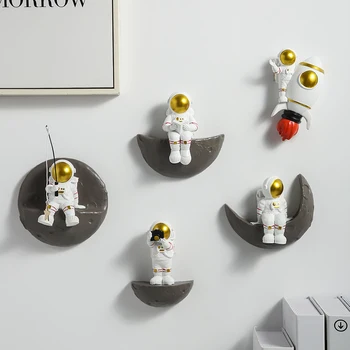 Svetainė Namų Dekoro Priedai Šiaurės Šalių Namų Dekoro Figūrėlės Stalo Apdailos Astronautas Ornamentu Butas Atgal Dervos Miniatiūriniai