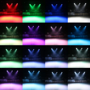Disco Šviesos DMX RGBW LED Scenos Šviesos Juda Galvos Šviesos Šalis, Žibintai DMX-512 Led Dj Kalėdos Kalėdų Garso Aktyvus LED Par DJ Šviesos