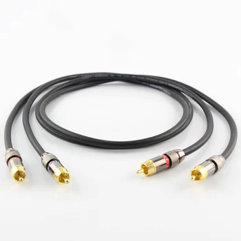 Hifivv hifi garso stiprintuvo kabelis RCA signalo kabelį Gryno vario plug & amp kabelis Dydis 0,5 m 1m 1,5 m 2m 3m