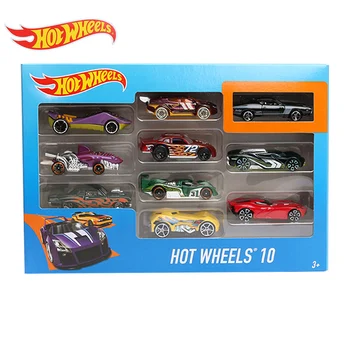 Hotwheels Išskirtinėje Pakuotėje 10-Gabalas Vieną Langelį 1:64 Greiti ir Įsiutę Diecast Mini Sportinių Automobilių Electroplated Metalo Modelį, Carros