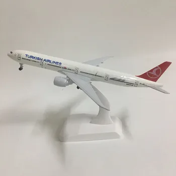 JASON TUTU 20cm Turkija Boeing 777 Plokštumos Modelio Lėktuvo Modelis turkijos Orlaivio Modelis 1:300 Diecast Metal lėktuvų žaislų, Dovanų Rinkti