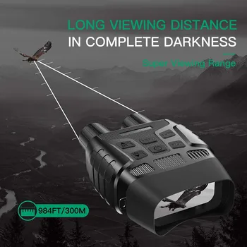 NV400DB HD Skaitmeninis Naktinio Matymo Žiūronai LCD Ekraną, Infraraudonųjų spindulių (IR) vaizdo Kameros Imtis Foto Video Iš 300m Naktį Medžioklės Akiniai